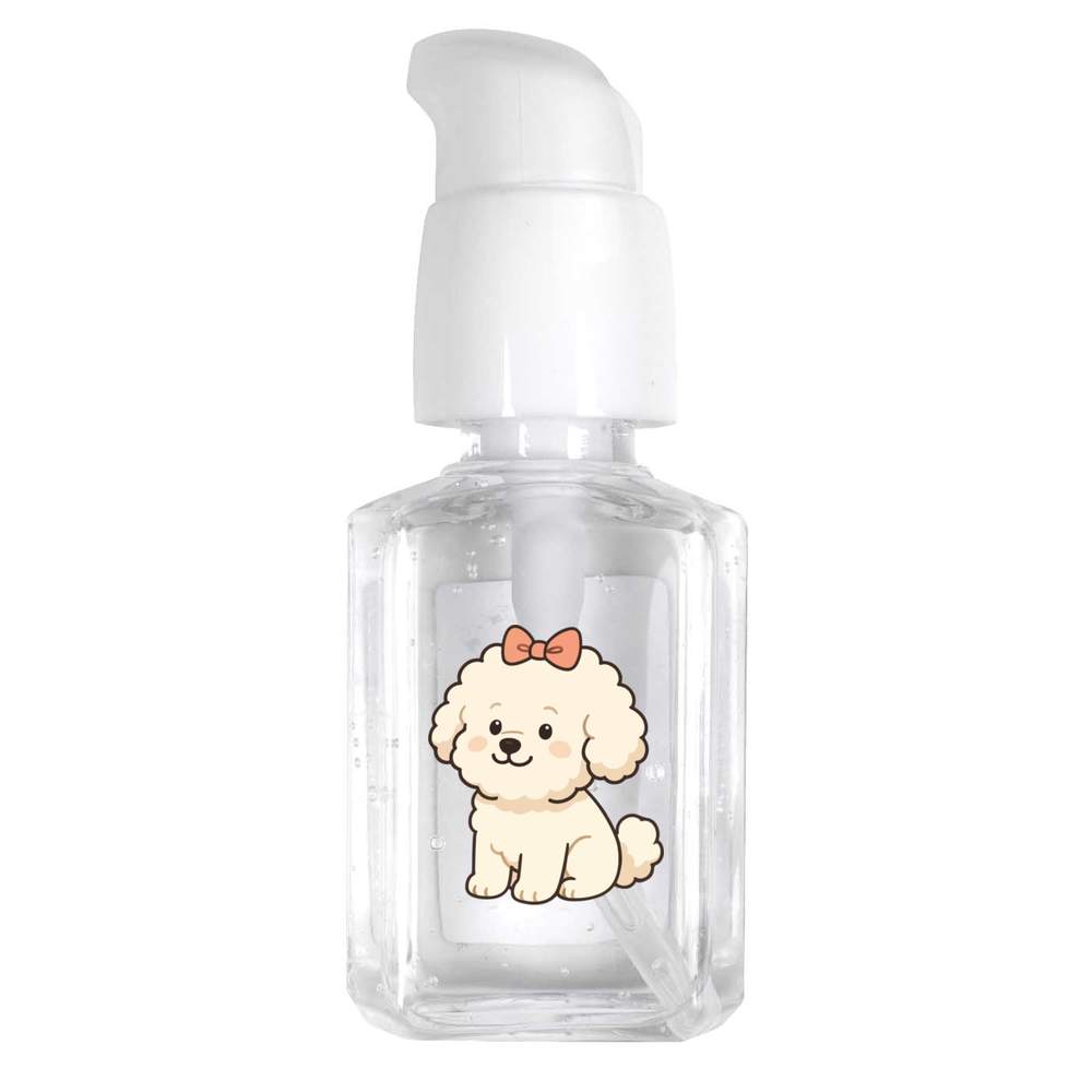 30ml 'Cute Bichon Frise Dog' Pocket Hand Sanitiser Gel (HS00040357)