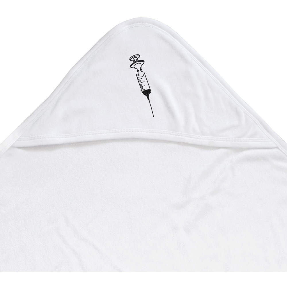 'Happy Medical Needle' Baby Hooded Towel (HT00011694)