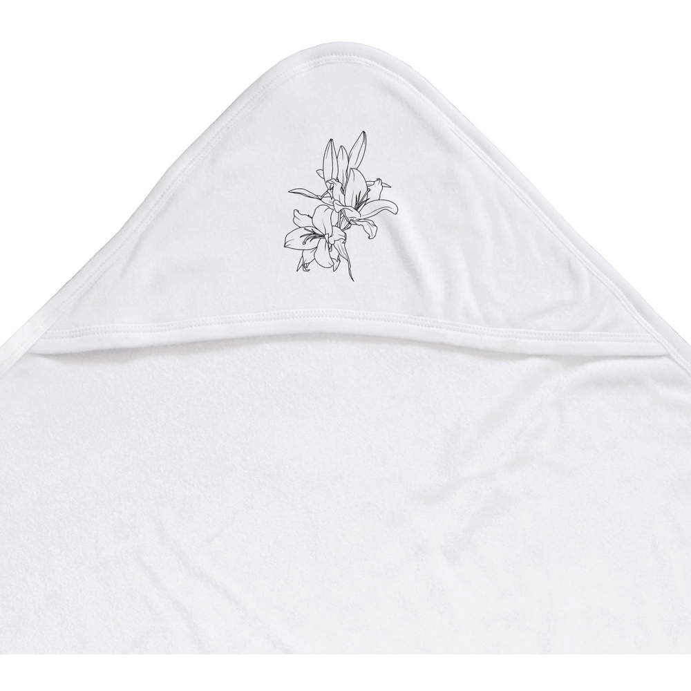 'Lillies' Baby Hooded Towel (HT00017058)