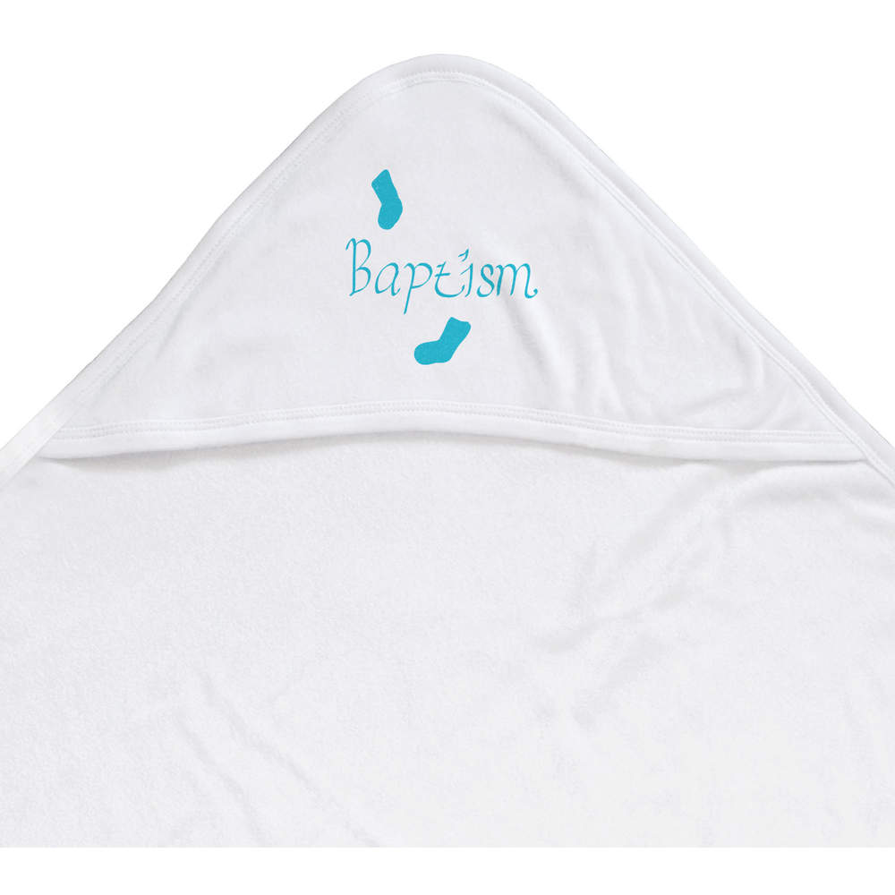 'Baptism for a boy' Baby Hooded Towel (HT00024414)