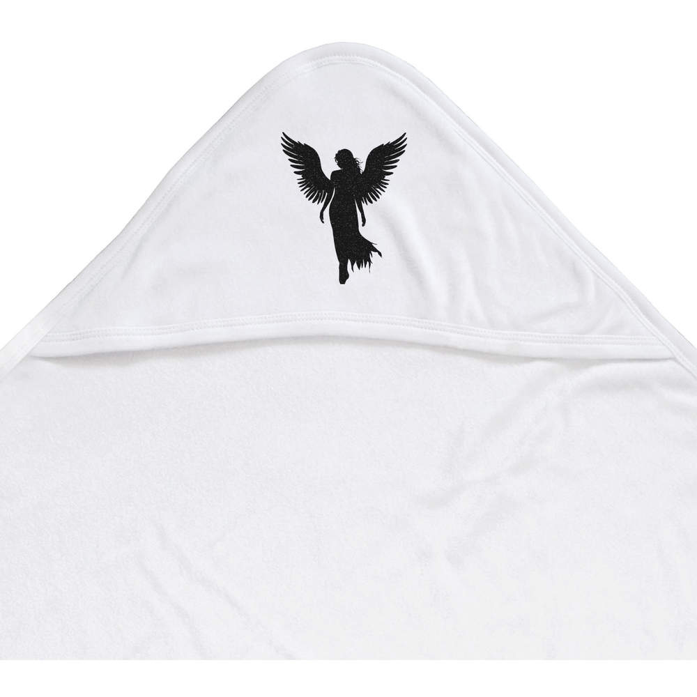 'Silhouette of an Angel' Baby Hooded Towel (HT00028237)