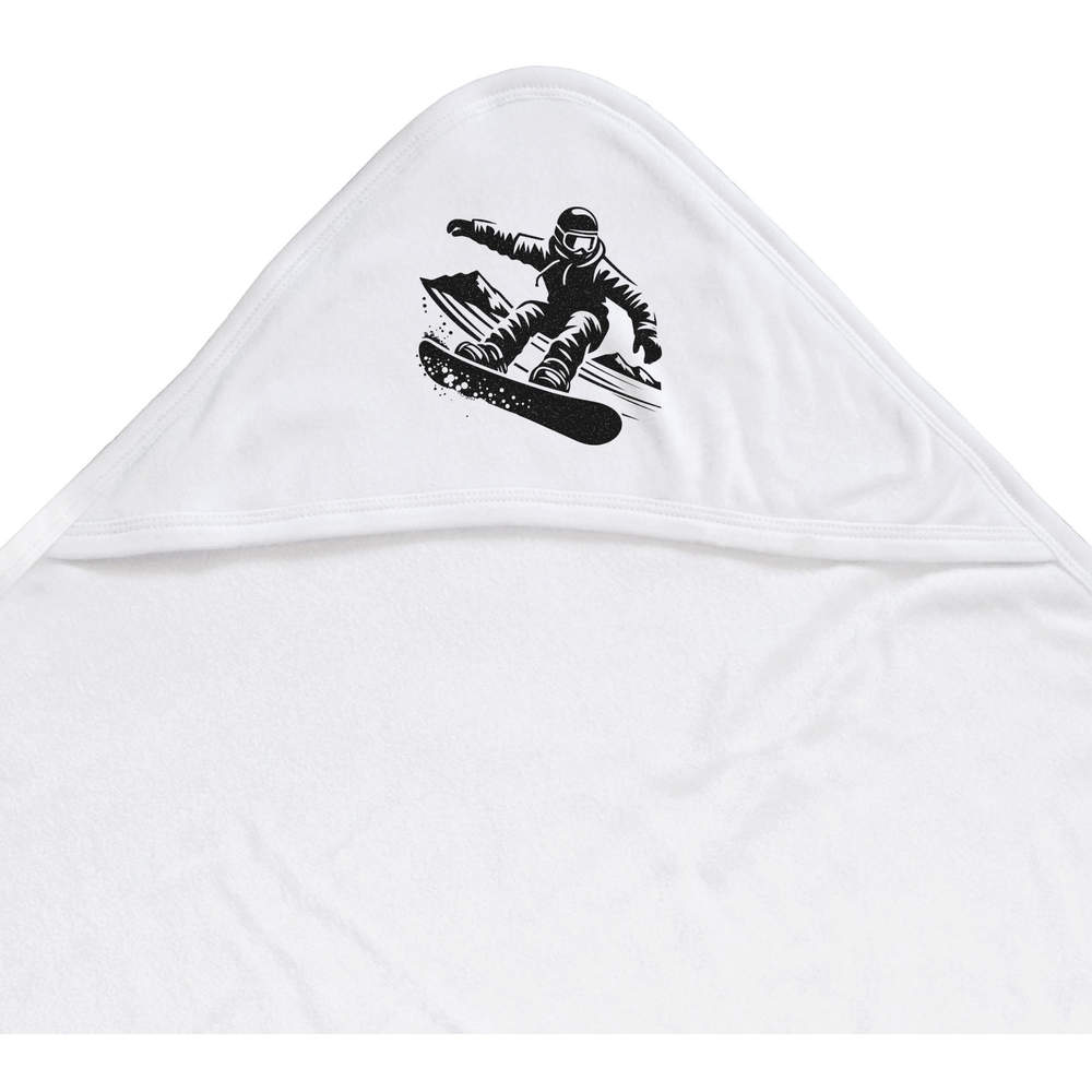 'Snowboarder' Baby Hooded Towel (HT00029128)