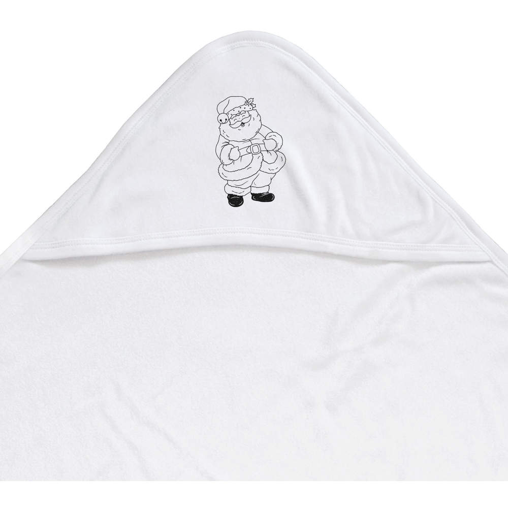 'Laughing Santa Claus' Baby Hooded Towel (HT00029882)