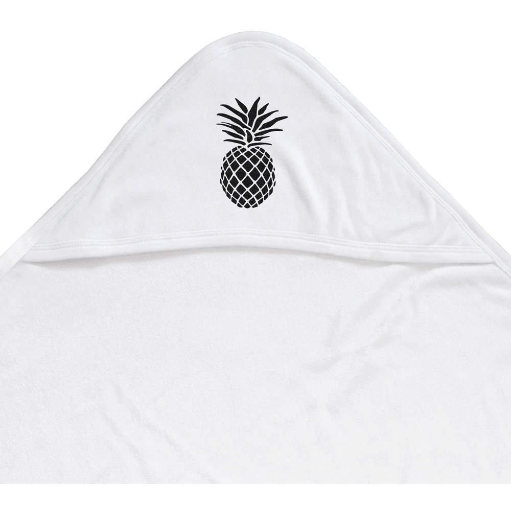 'Stylised Pineapple' Baby Hooded Towel (HT00030098)