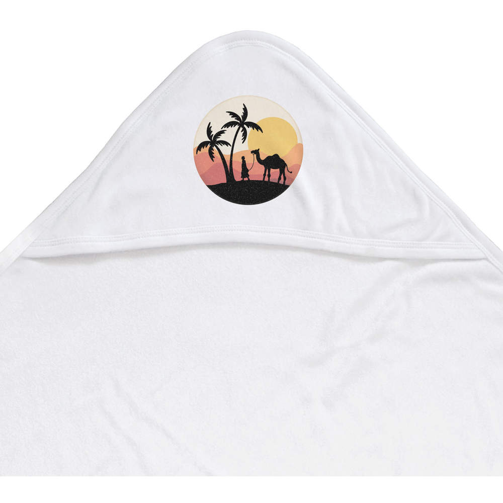 'Desert Camel Scene' Baby Hooded Towel (HT00030314)