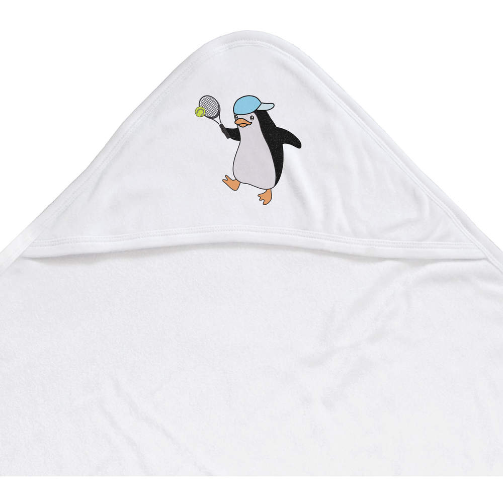 'Penguin Playing' Baby Hooded Towel (HT00030880)