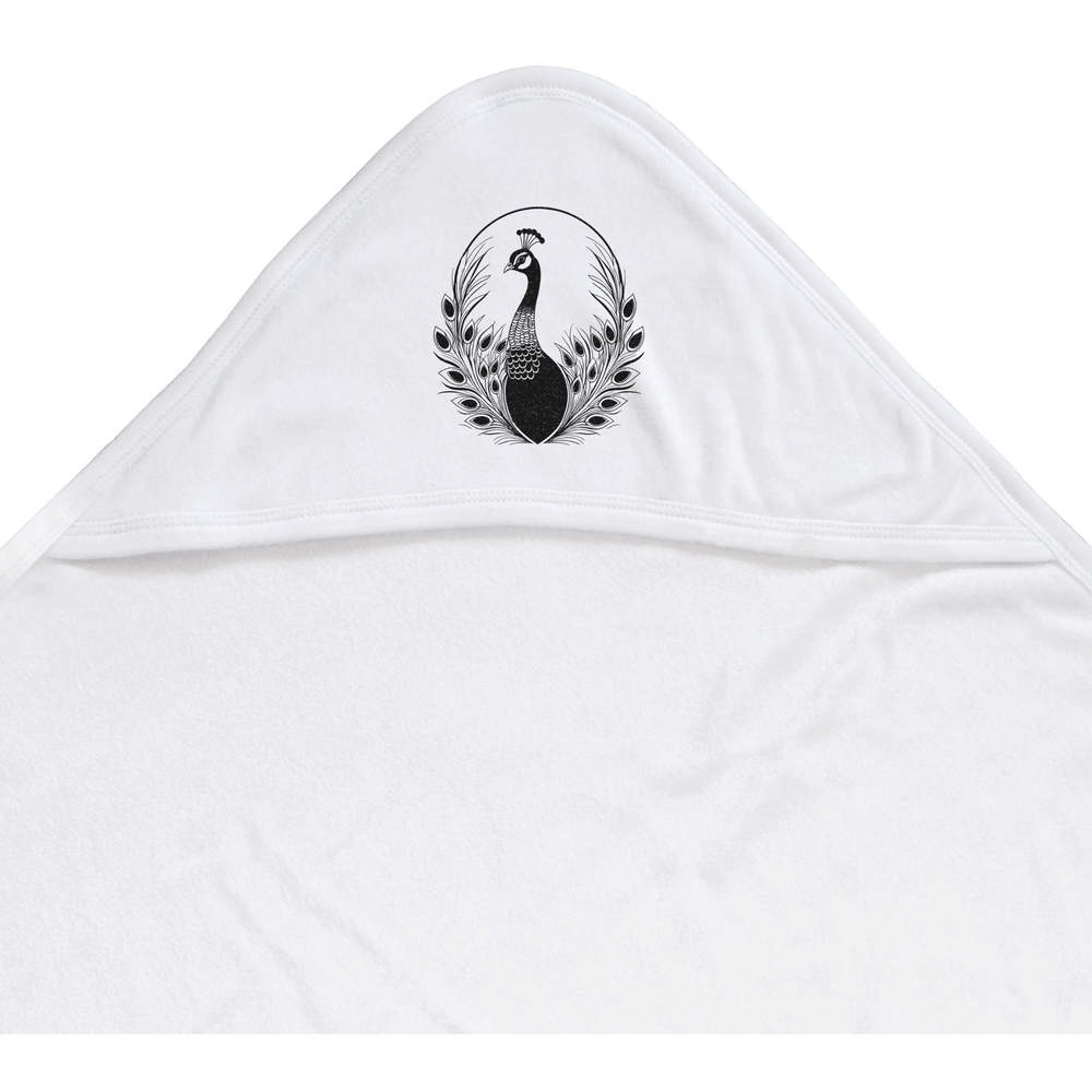 'Majestic Peacock' Baby Hooded Towel (HT00031329)