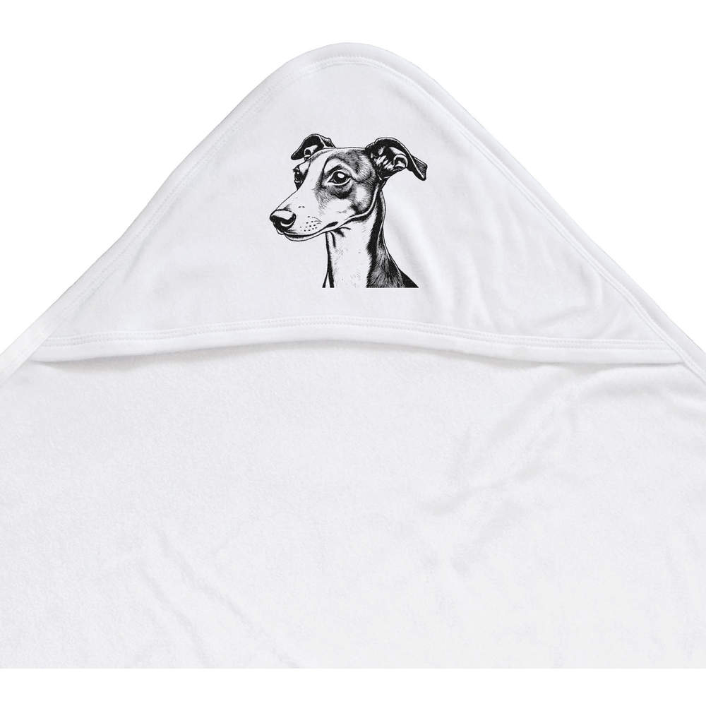 'Whippet Dog' Baby Hooded Towel (HT00032467)