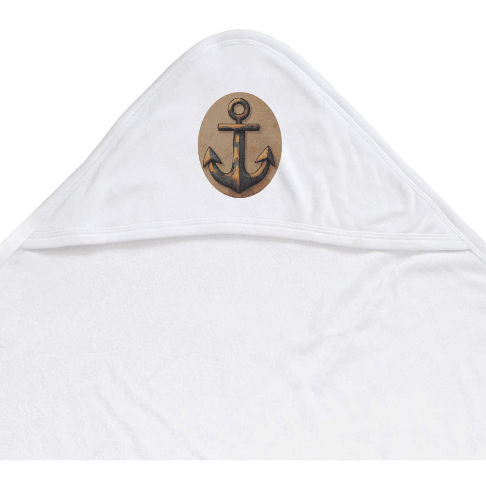 'Ship Anchor' Baby Hooded Towel (HT00033198)