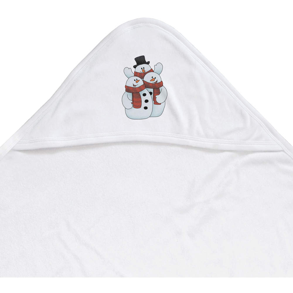 'Snowman Friends' Baby Hooded Towel (HT00033422)