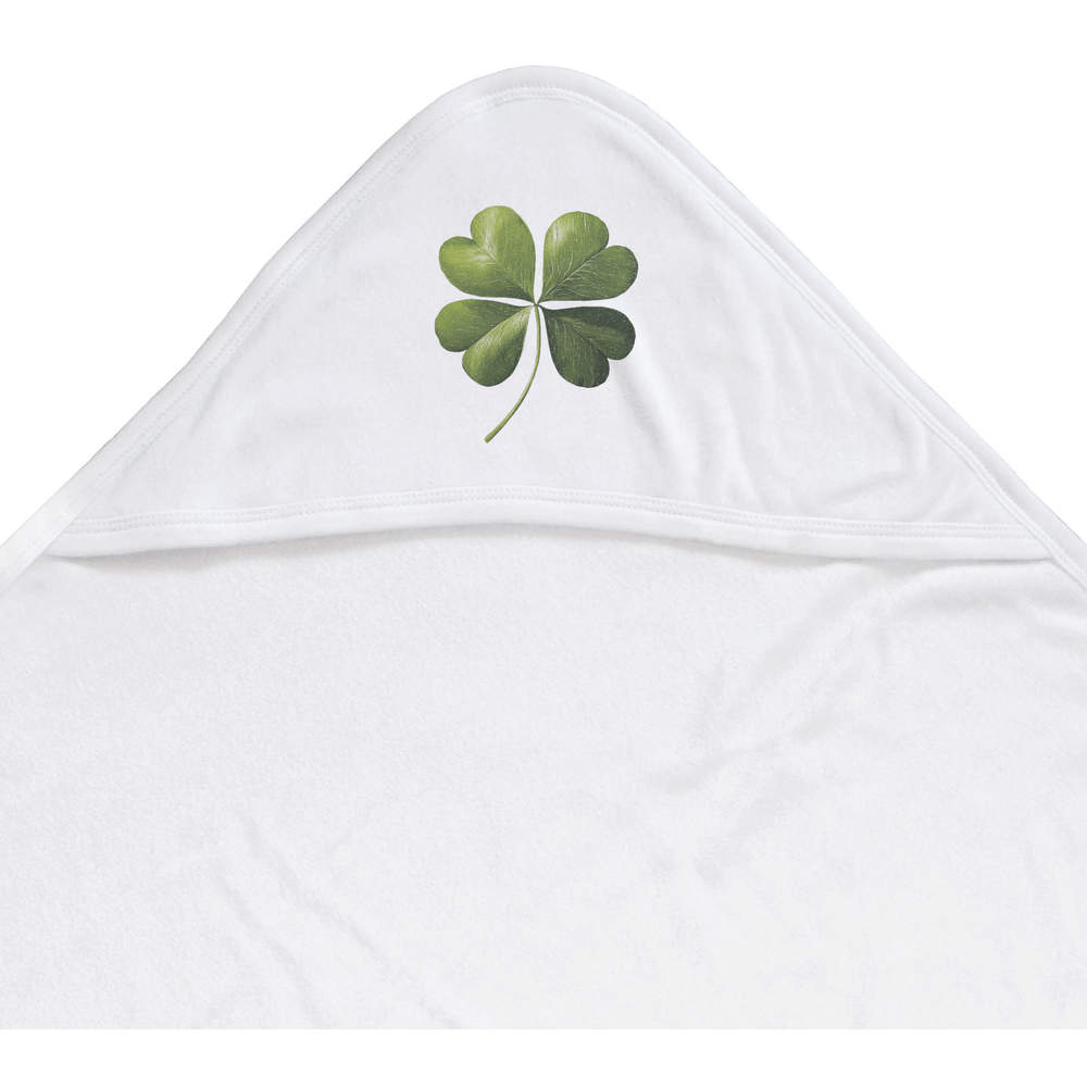 'Four Leaf Clover ' Baby Hooded Towel (HT00033510)