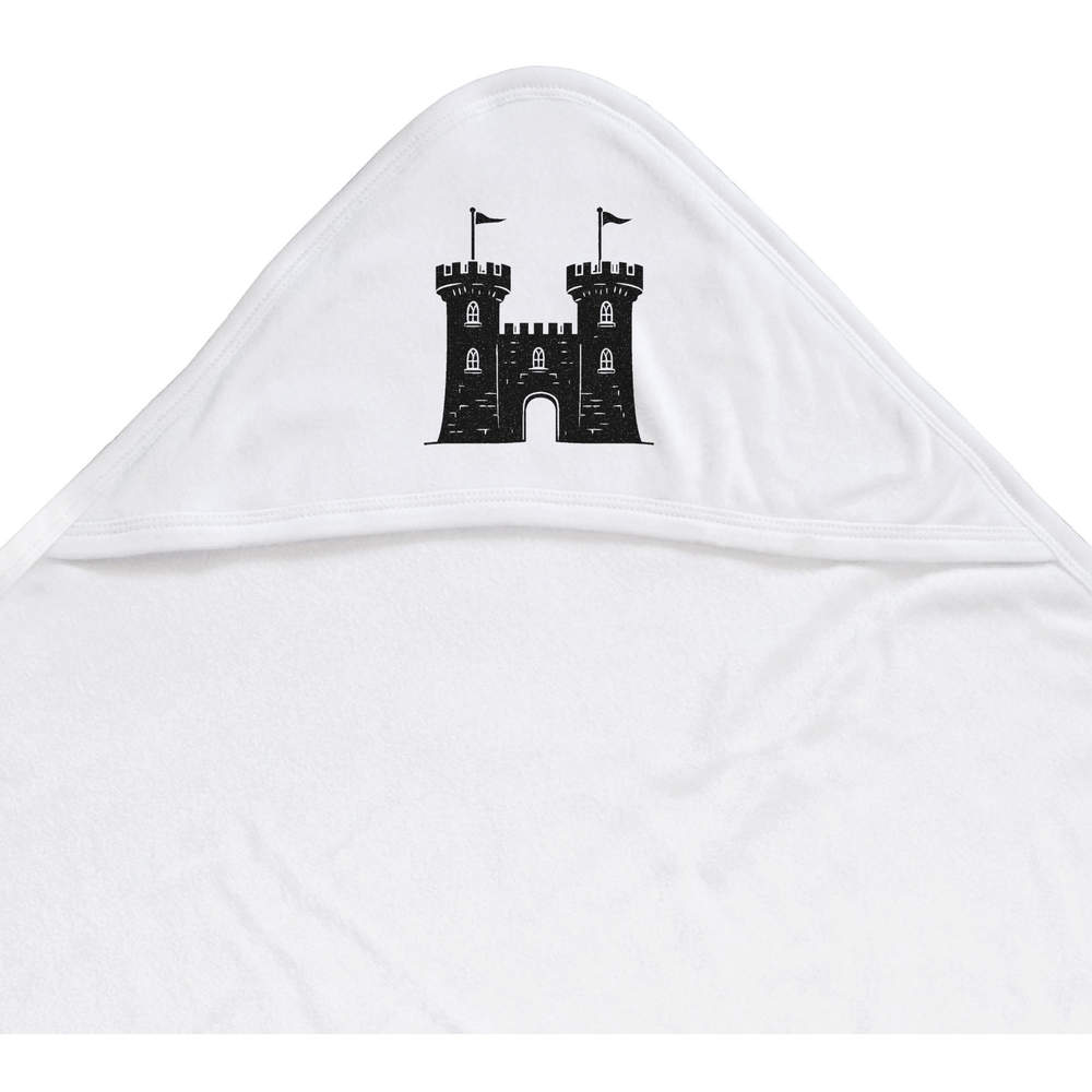 'Castle with Flags' Baby Hooded Towel (HT00033660)