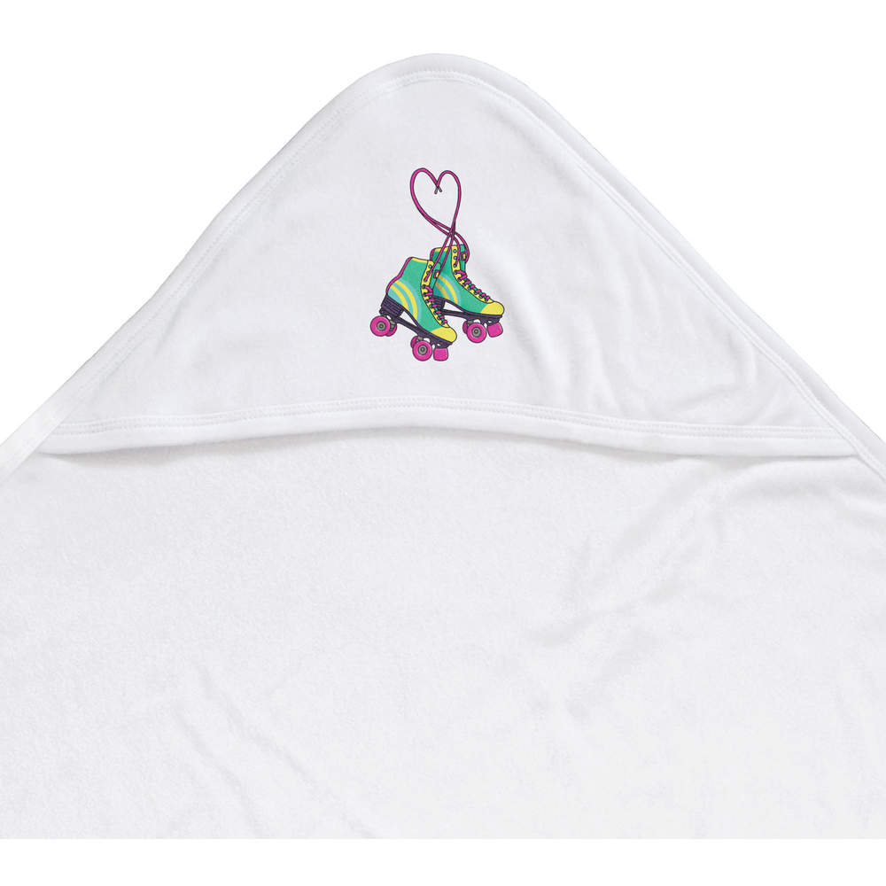 'Love Roller Skates ' Baby Hooded Towel (HT00033836)