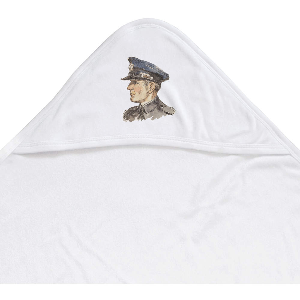 'Policeman Portrait' Baby Hooded Towel (HT00035355)