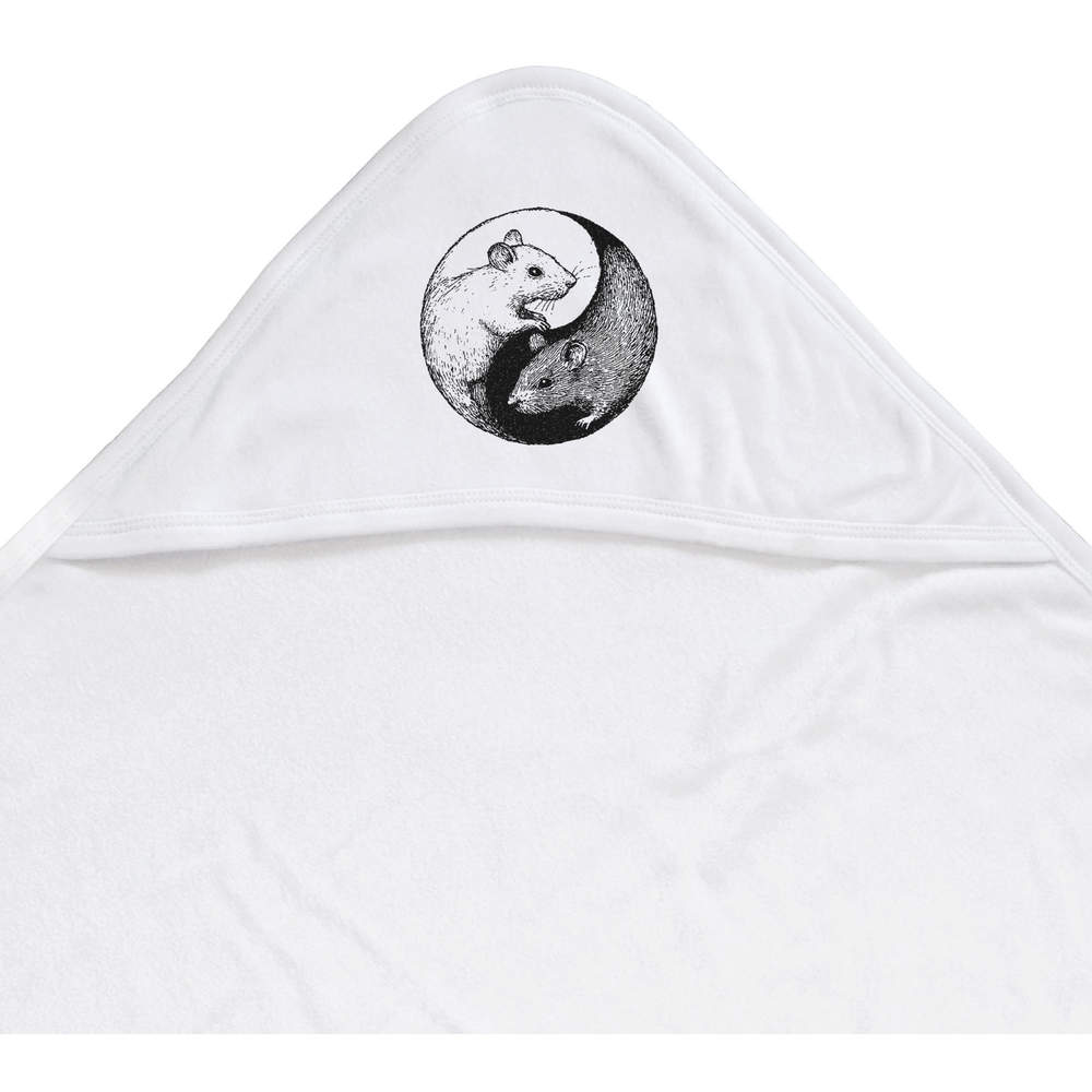 'Yin-Yang Rats' Baby Hooded Towel (HT00035510)