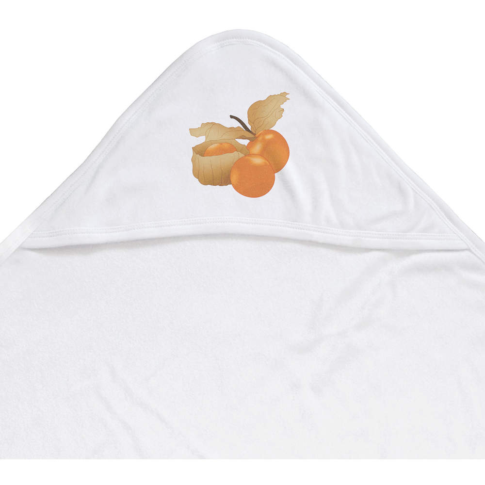 'Physalis Fruit' Baby Hooded Towel (HT00035672)