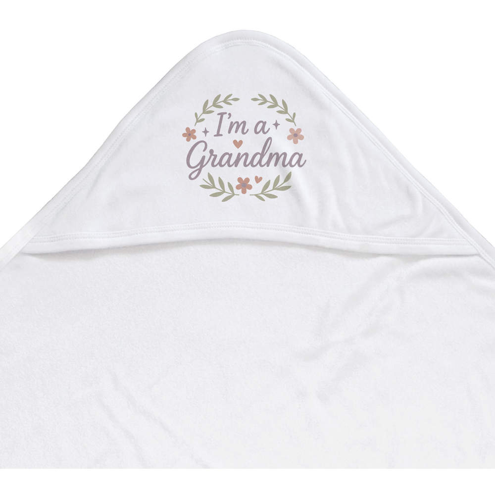 'I'm a Grandma' Baby Hooded Towel (HT00035764)