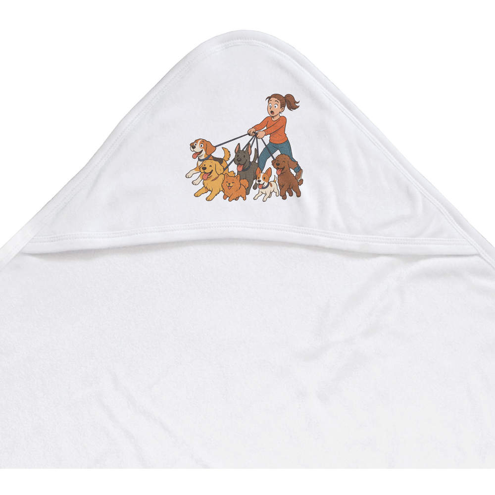'Walkies Happy Dogs' Baby Hooded Towel (HT00035920)