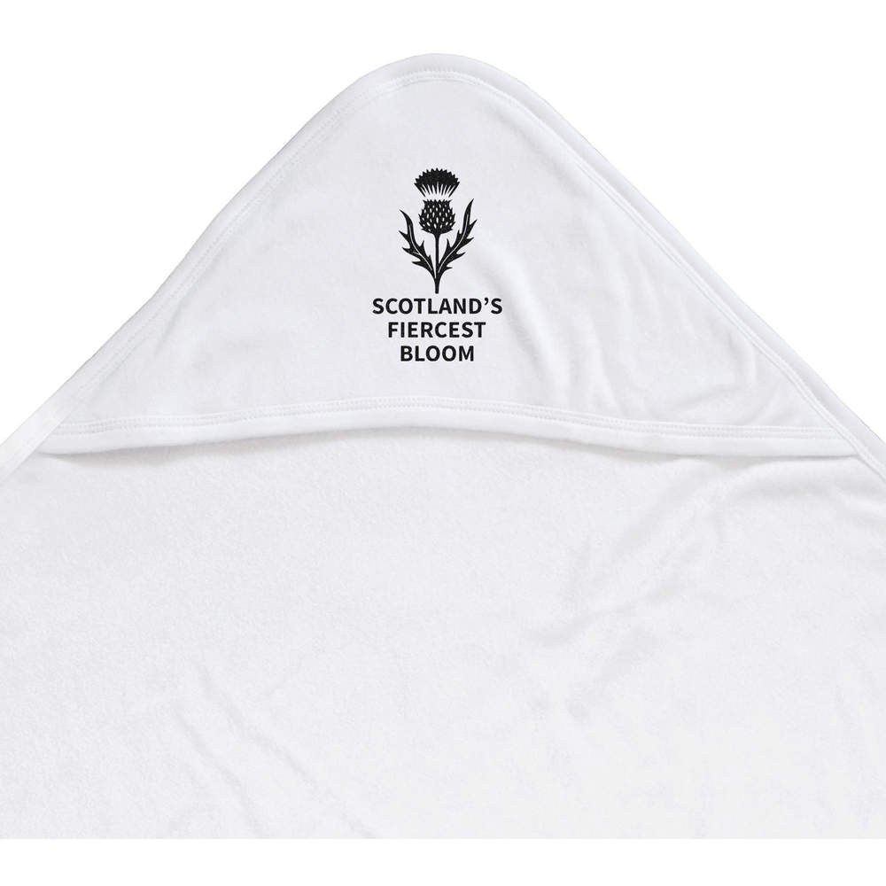 'Thistle Scotland's Fiercest Bloom' Baby Hooded Towel (HT00036380)
