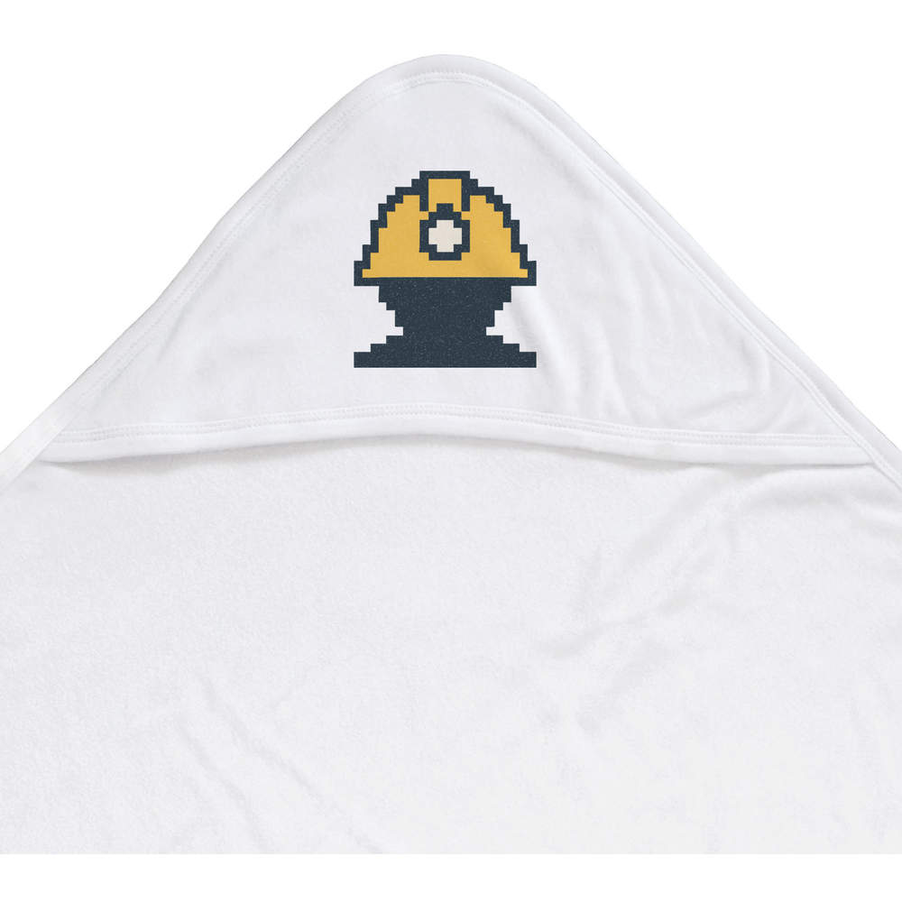 '8-Bit Miner Head' Baby Hooded Towel (HT00036409)