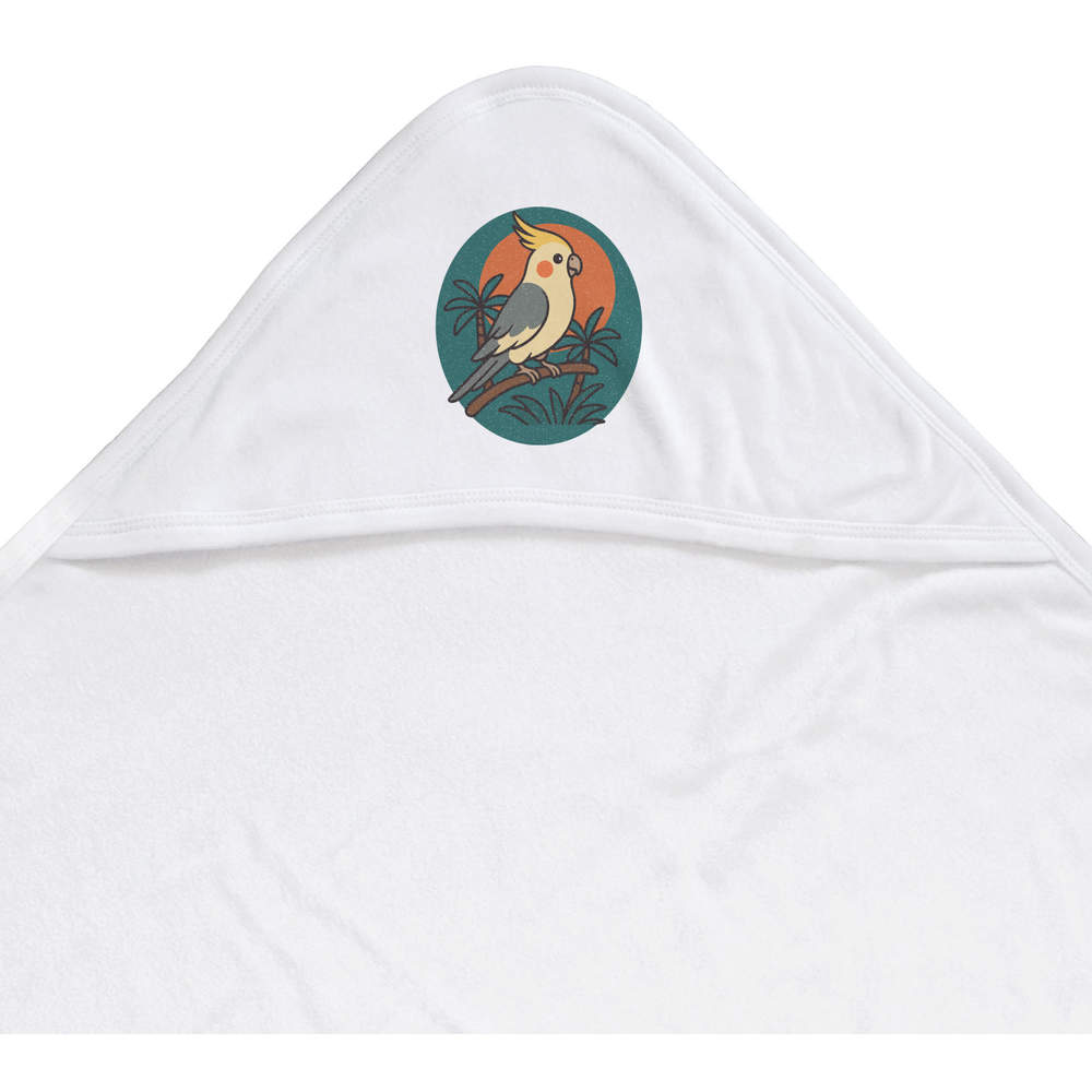 'Cute Cockatiel' Baby Hooded Towel (HT00036589)