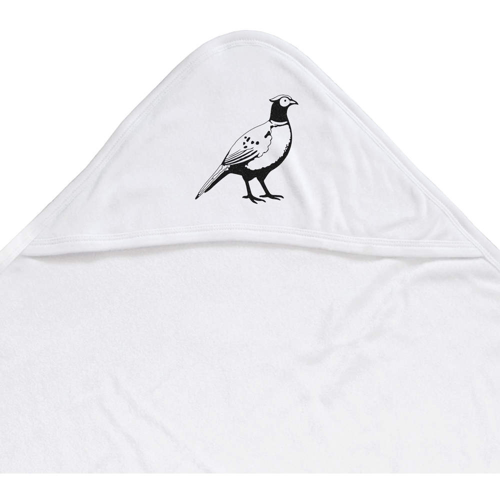 'Proud Pheasant' Baby Hooded Towel (HT00036730)