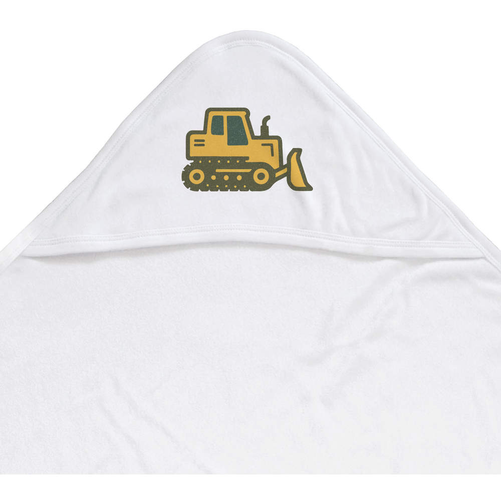 'Toy Bulldozer' Baby Hooded Towel (HT00037860)