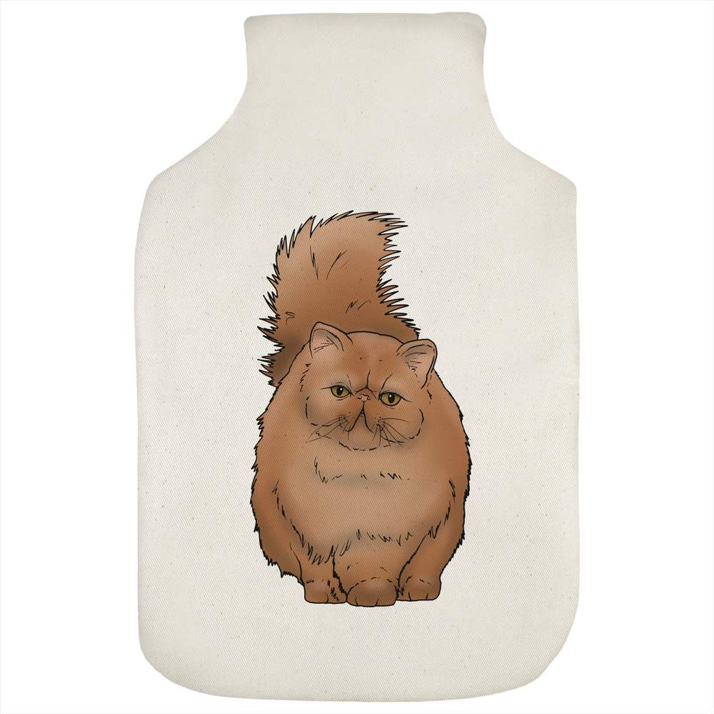 'Ginger Persian Cat' Hot Water Bottle Cover (HW00023887)