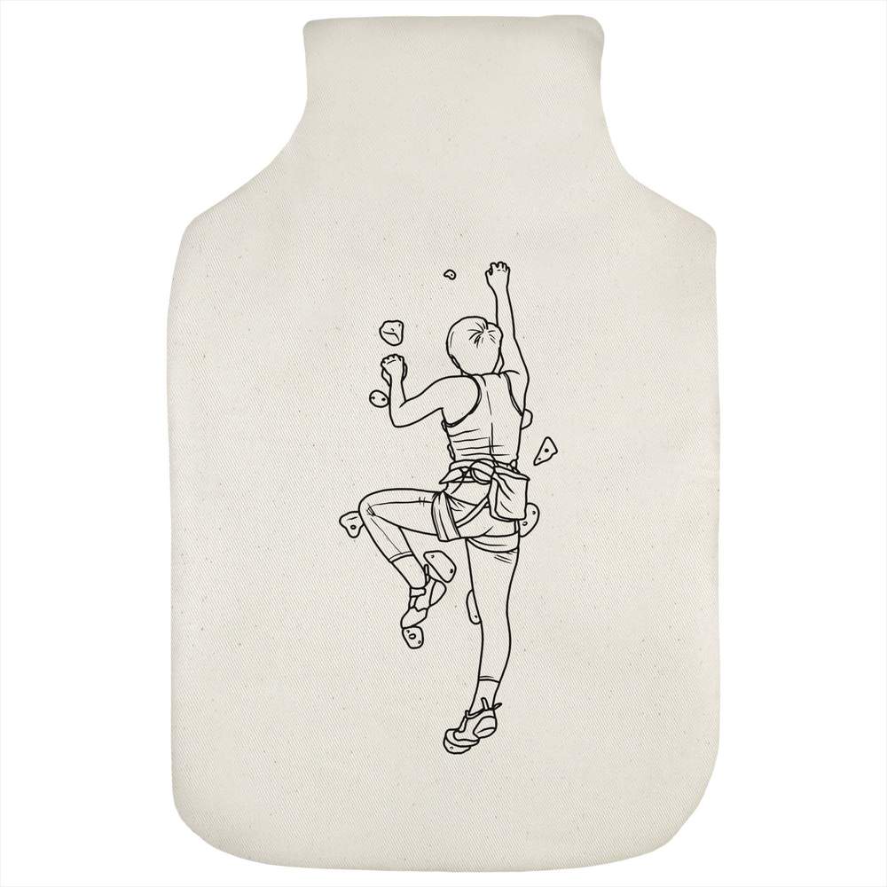 'Person On Climbing Wall' Hot Water Bottle Cover (HW00024594)