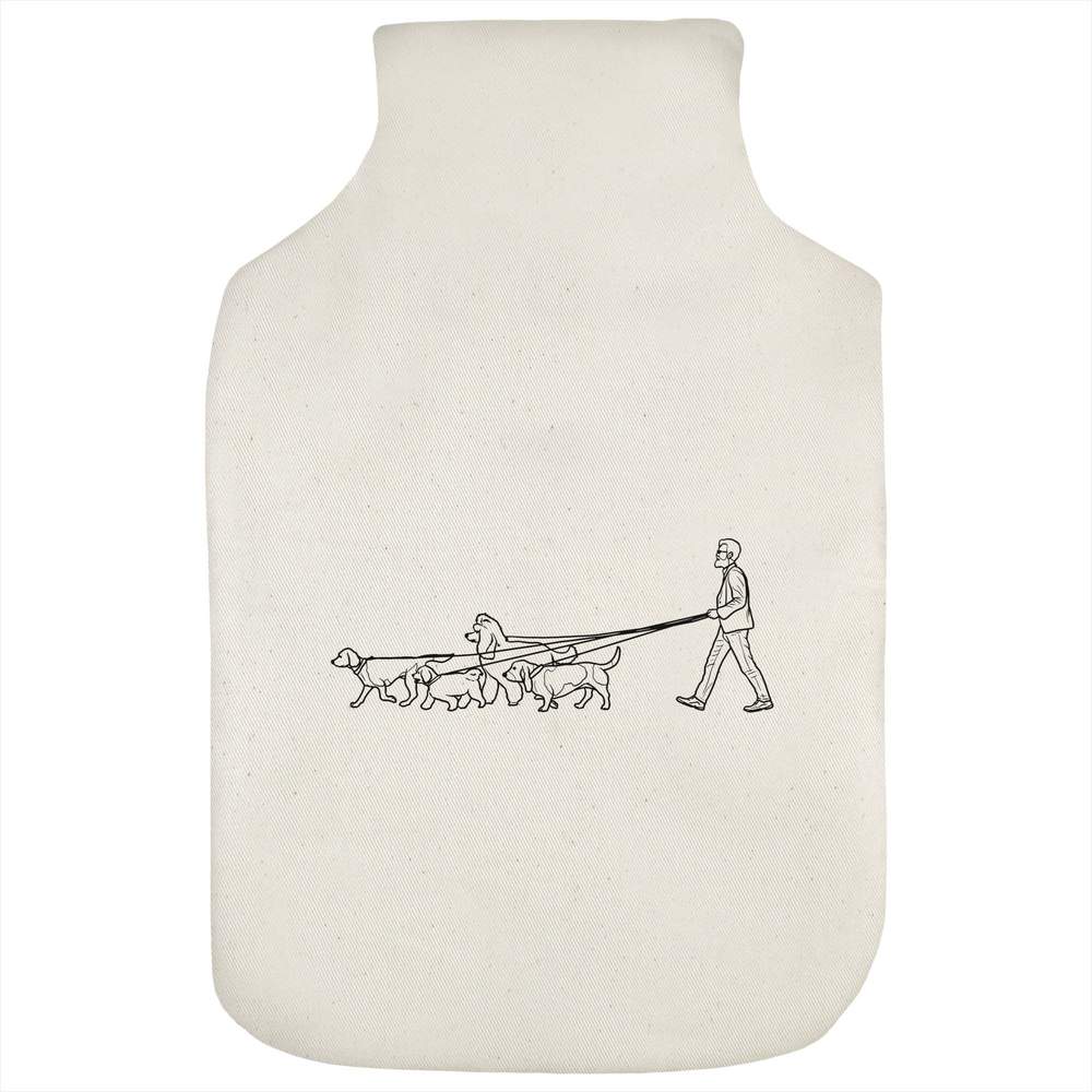 'Dog Walker' Hot Water Bottle Cover (HW00024611)