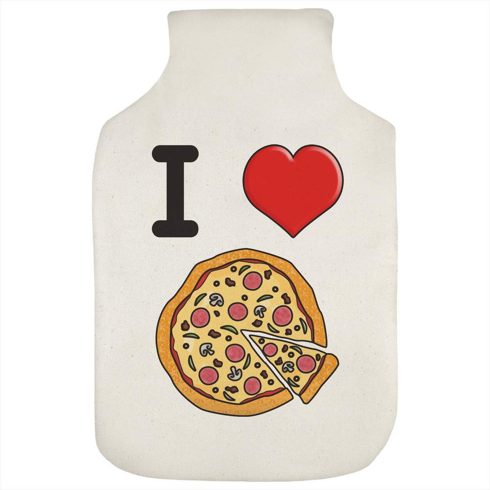 'I Love Pizza' Hot Water Bottle Cover (HW00025135)