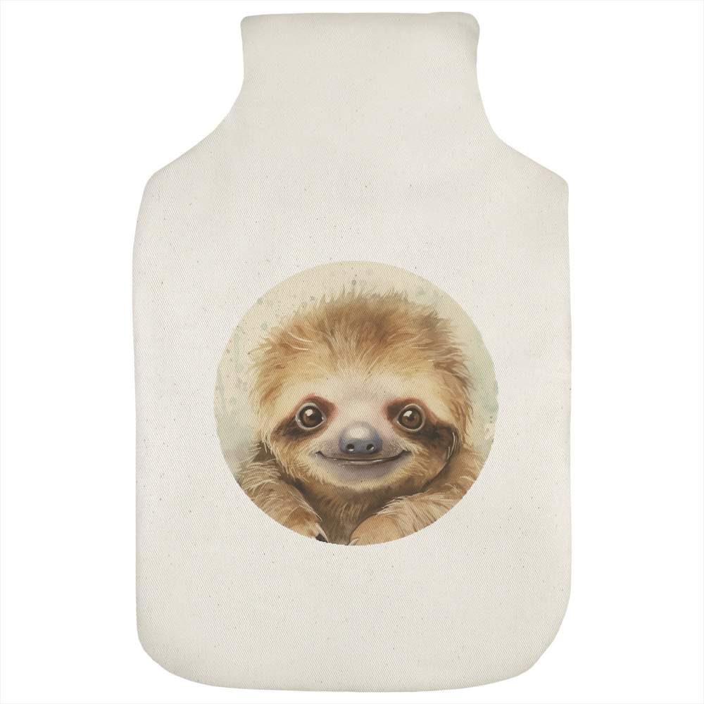 'Cute Baby Sloth' Hot Water Bottle Cover (HW00040978)