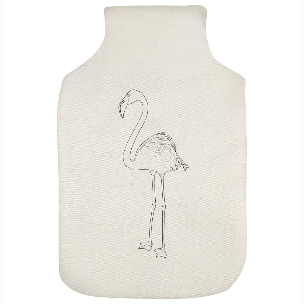 'Standing Flamingo' Hot Water Bottle Cover (HW00041311)