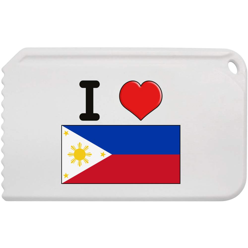 'I Love The Philippines' Plastic Ice Scraper (IC00027422)