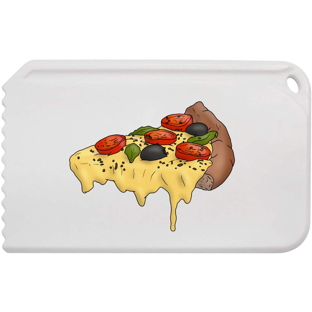 'Cheesy Italian Pizza Slice' Plastic Ice Scraper (IC00029218)