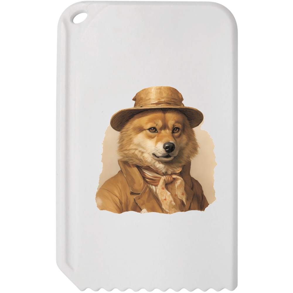 'Dapper Shiba Inu' Plastic Ice Scraper (IC00033820)