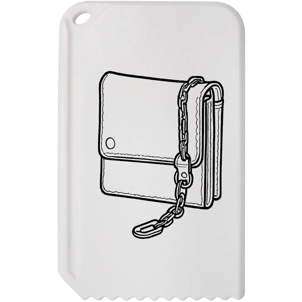 'Leather Wallet With Chain' Plastic Ice Scraper (IC00035074)