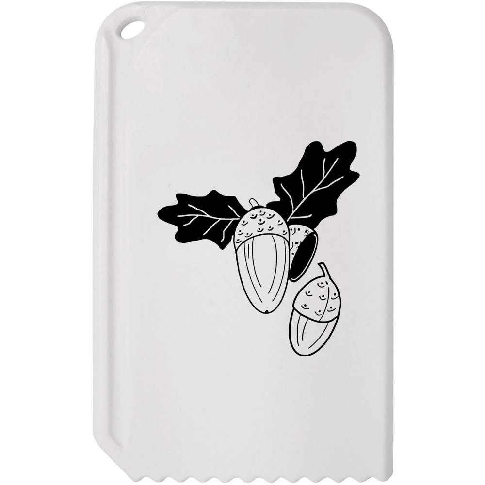 'Oak Leaves & Acorns' Plastic Ice Scraper (IC00036549)