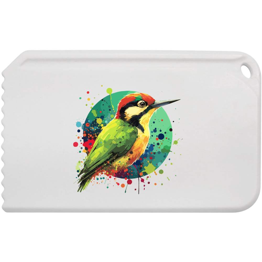 'Green Woodpecker' Plastic Ice Scraper (IC00037209)