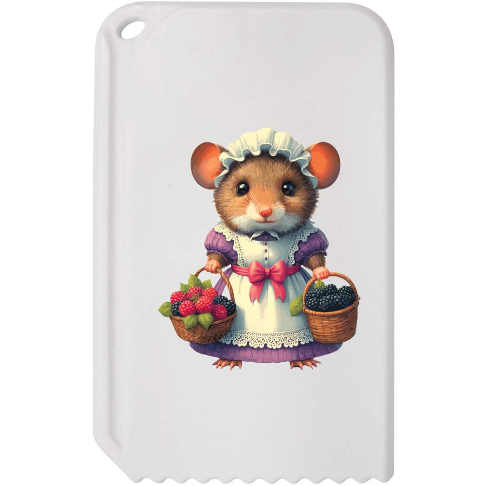 'Harvest Mouse With Fruit Baskets' Plastic Ice Scraper (IC00039103)