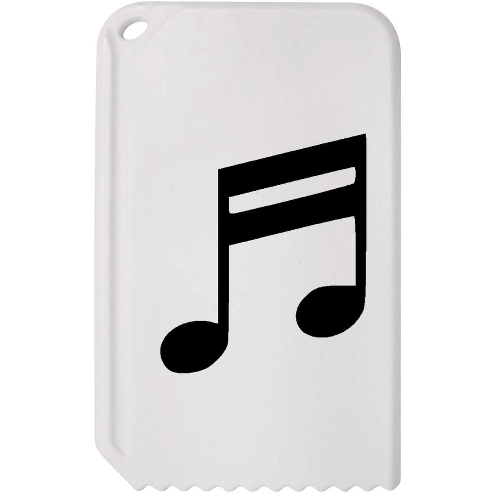 'Slanted Beamed Sixteenth Note' Plastic Ice Scraper (IC00041839)