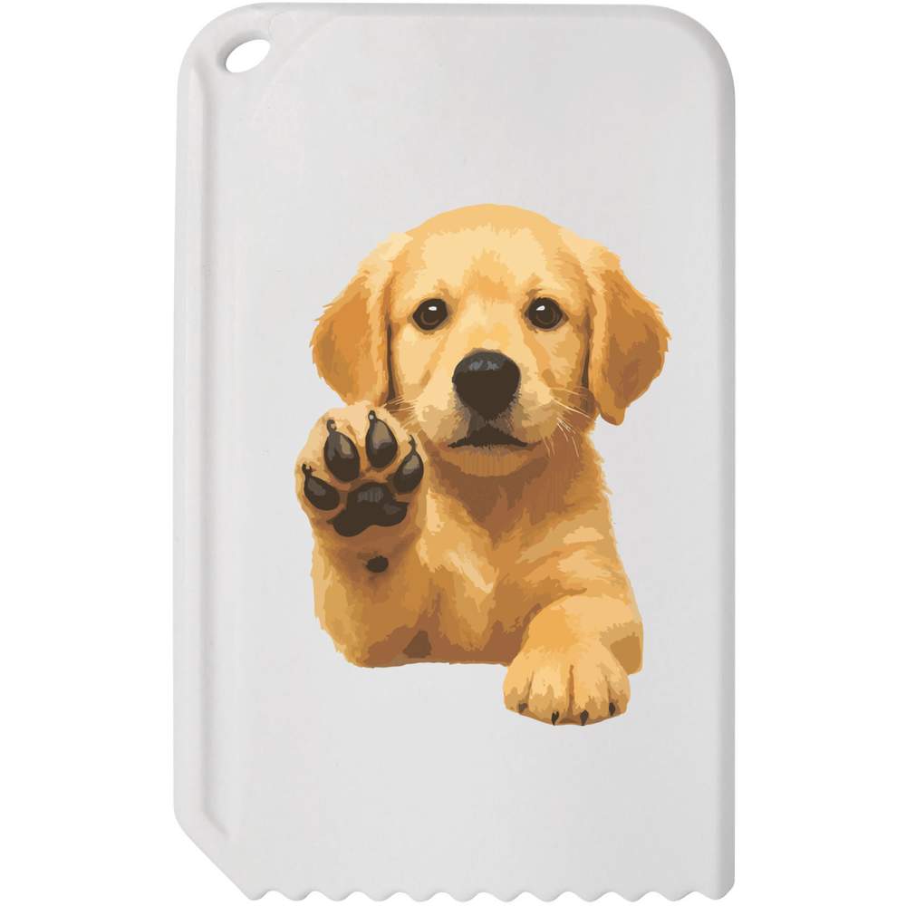 'Adorable Golden Retriever Puppy' Plastic Ice Scraper (IC00045749)