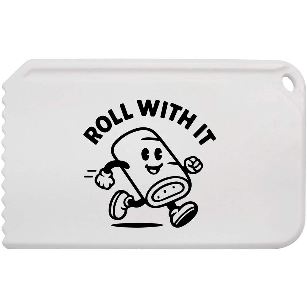 'Roll With It Sausage Roll' Plastic Ice Scraper (IC00045944)