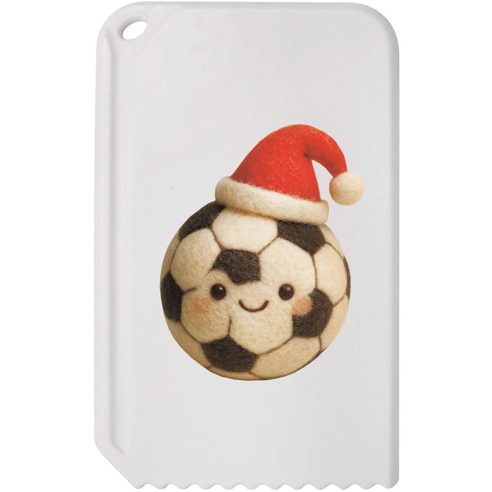 'Cute Christmas Soccer Ball' Plastic Ice Scraper (IC00047393)