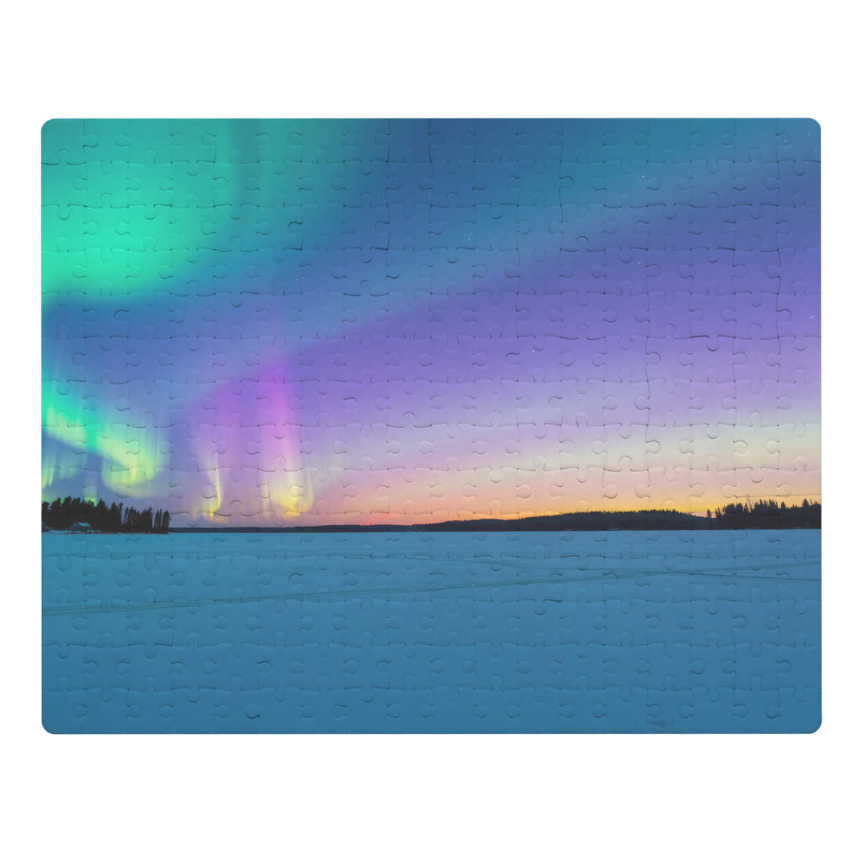 'Aurora Borealis' 252 Piece Cardboard Jigsaw Puzzle - A3 - Cardboard Puzzle for Adults, Children, Family Time and Gifts (JI00000547)