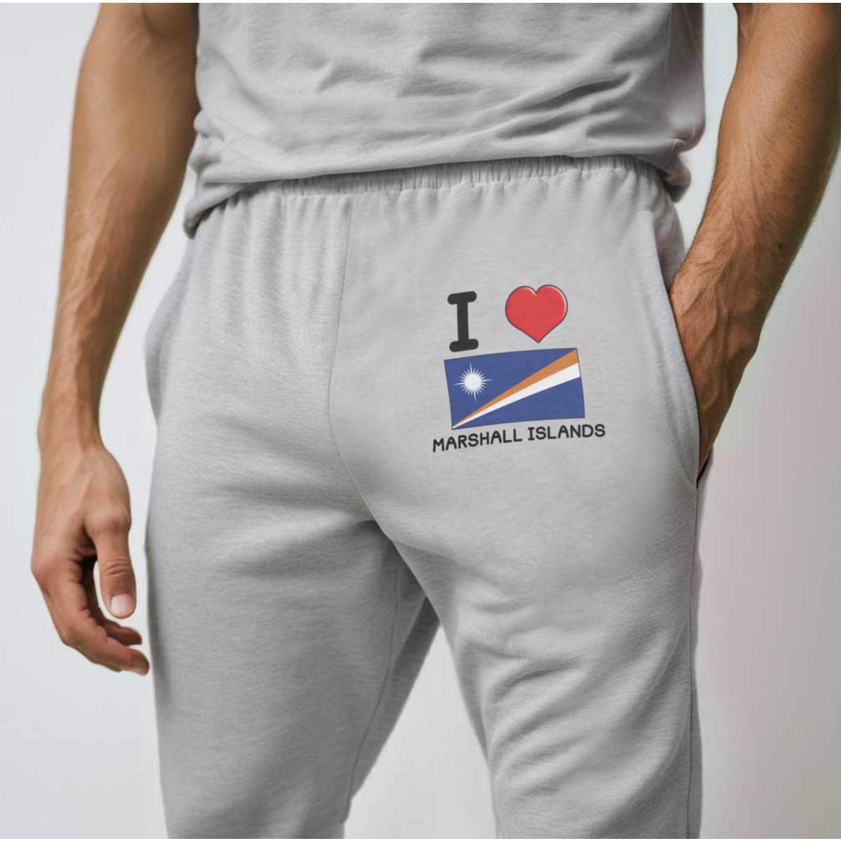 Jogginghose / Jogginghose "I Love Marshall Islands" für Erwachsene (JO033364) - Bild 12 von 15