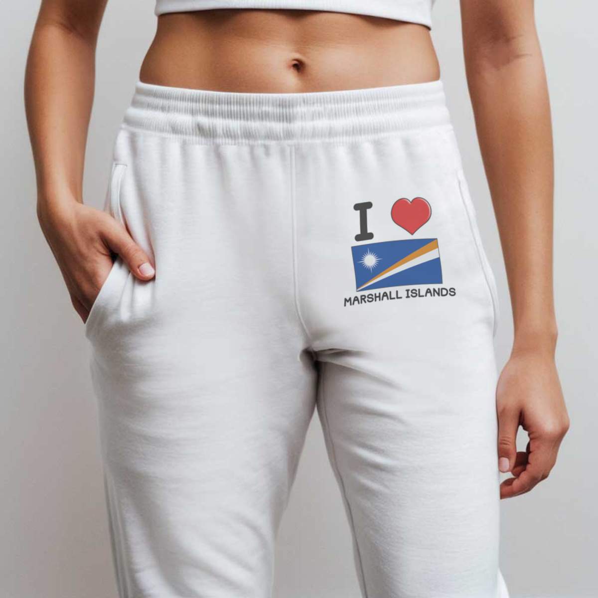 Jogginghose / Jogginghose "I Love Marshall Islands" für Erwachsene (JO033364) - Bild 7 von 15