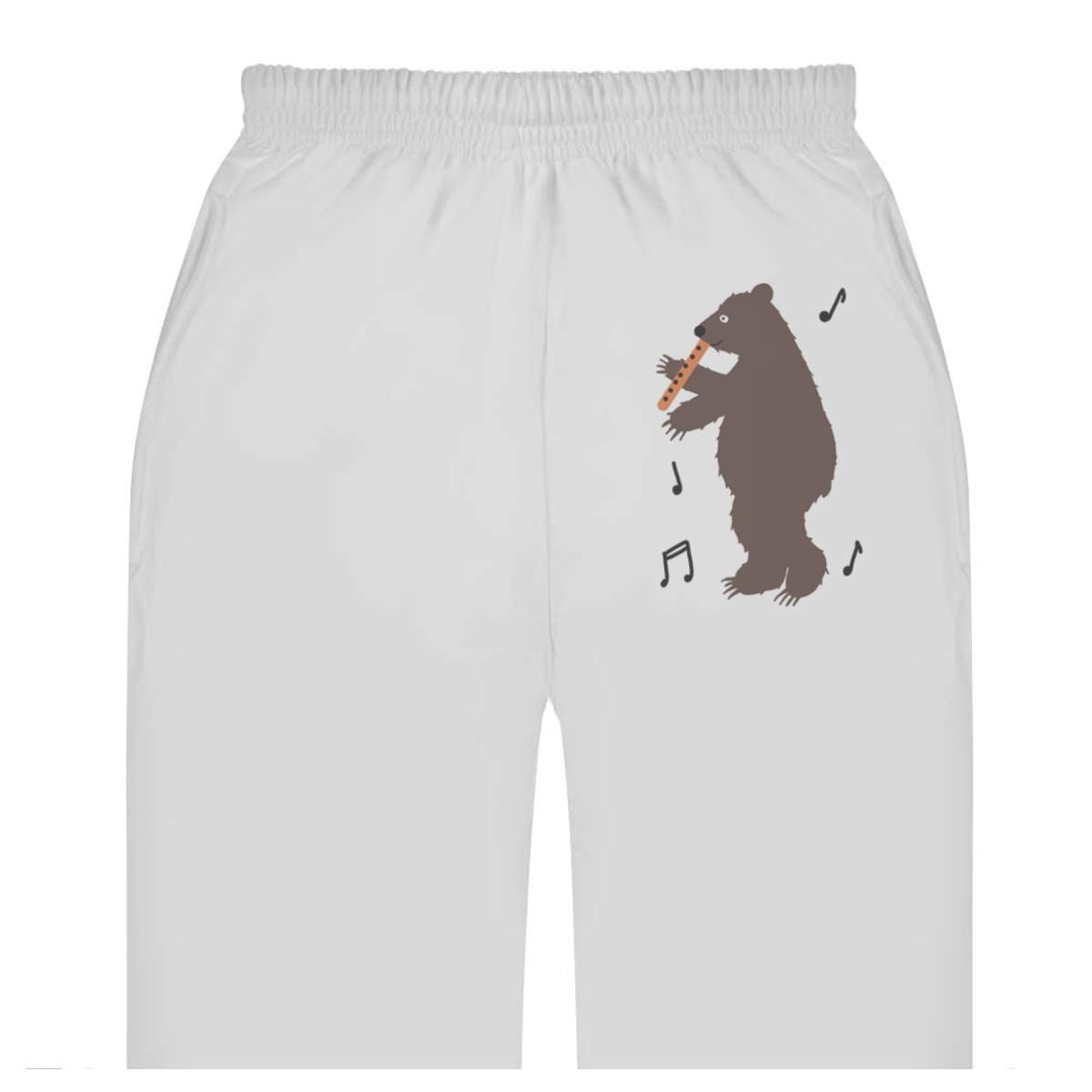 'Flute Playing Grizzly Bear' Adult Sweatpants / Joggers (JO046604)