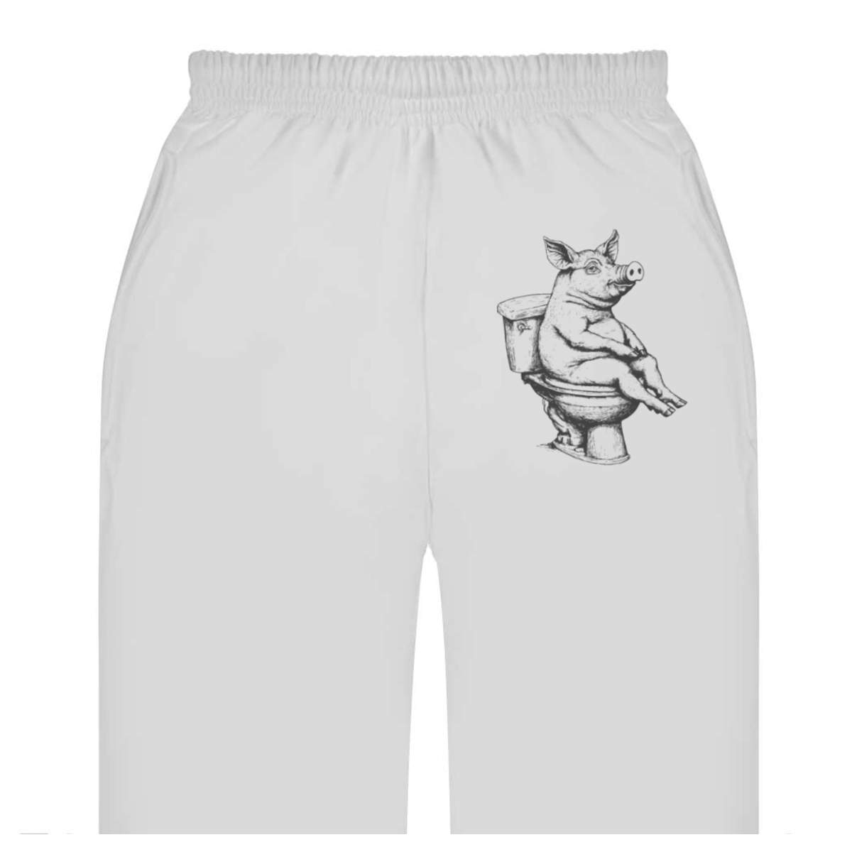 'Pig onToilet' Adult Sweatpants / Joggers (JO049383)