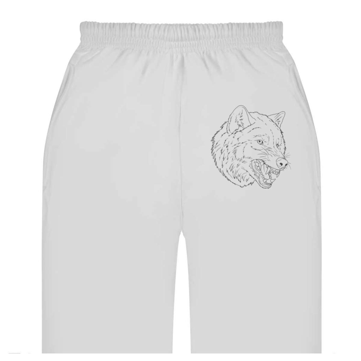 'Snarling Wolf Head' Adult Sweatpants / Joggers (JO053206)